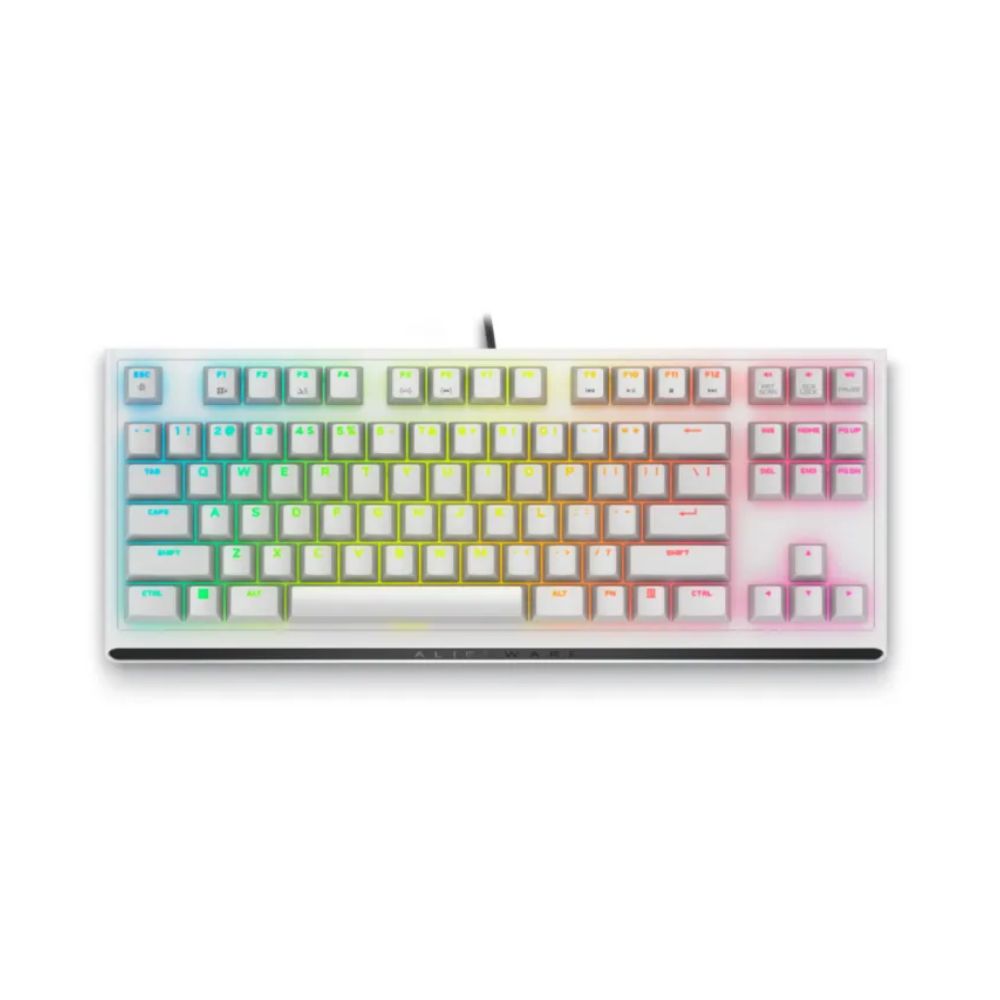 Alienware Tenkeyless Gaming Keyboard AW420K, AlienFX 16.8 Million RGB Colors, Cherry MX red switch, Programmable