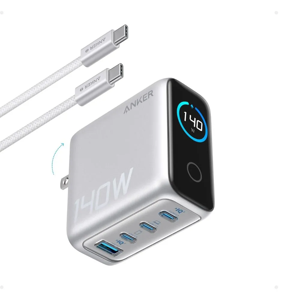 Anker 140W 4 Port PD 3.1 GaN Charger with USB-C Cable
