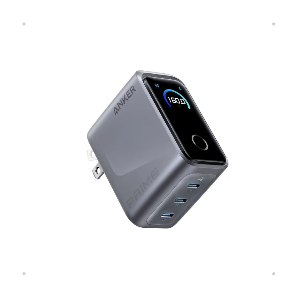 Anker Prime 160W 3 Port Charger with Smart Display