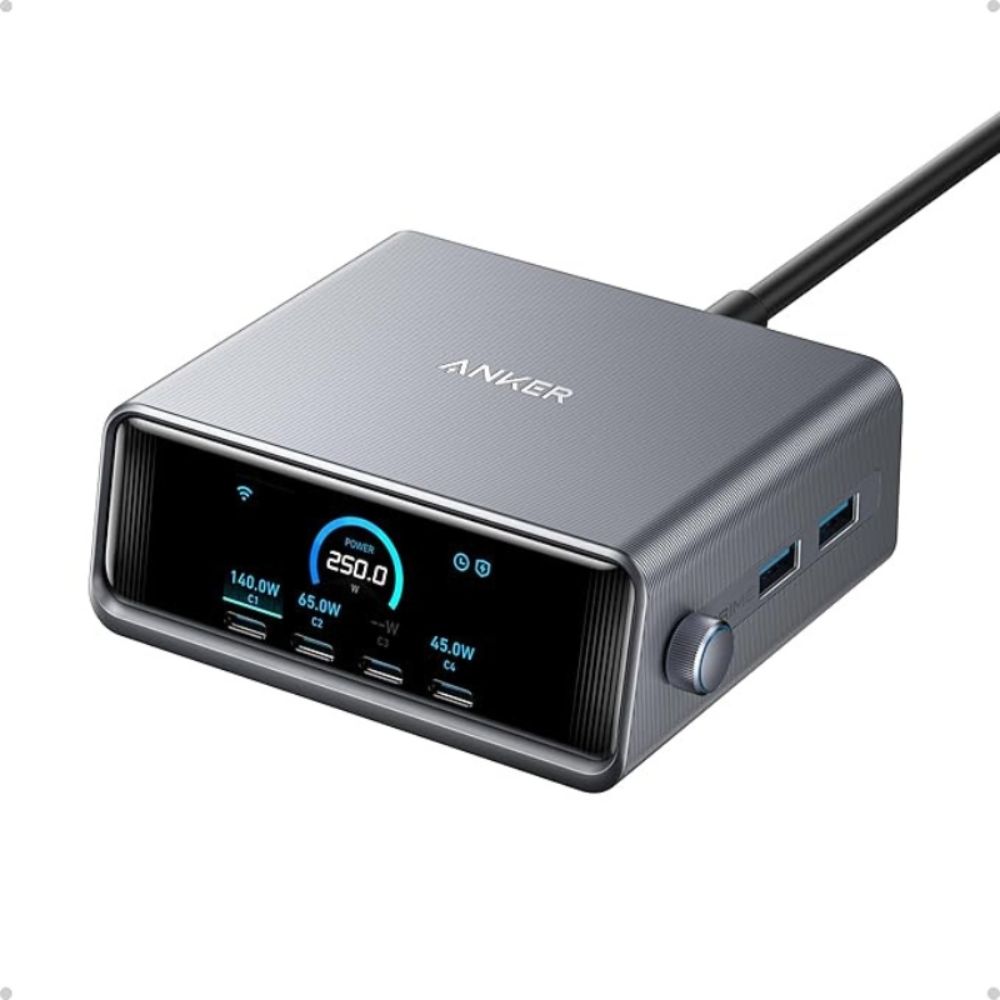 Anker Prime Charger 250W – 6 Ports – GaNPrime