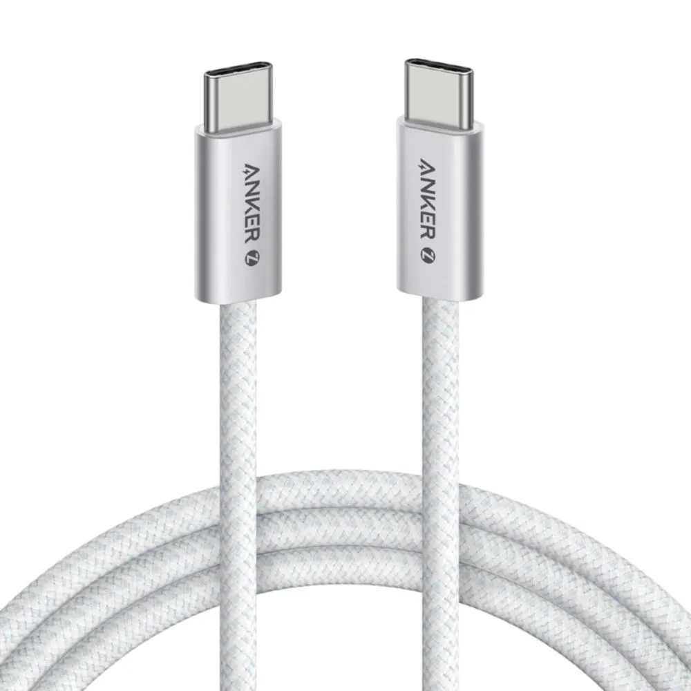 Anker Zolo USB-C to USB-C Cable 1.5m 240W Braided Fast Charging – White