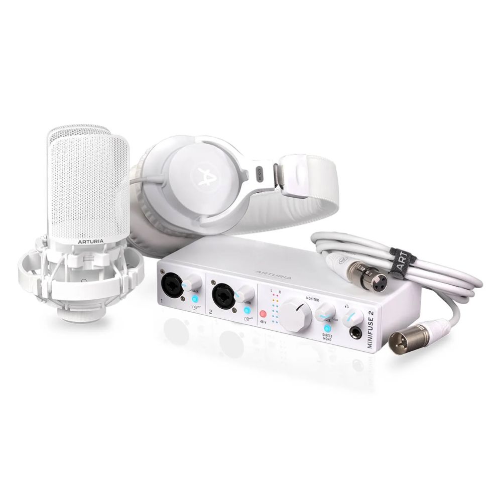Arturia MiniFuse 2 Recording Pack White