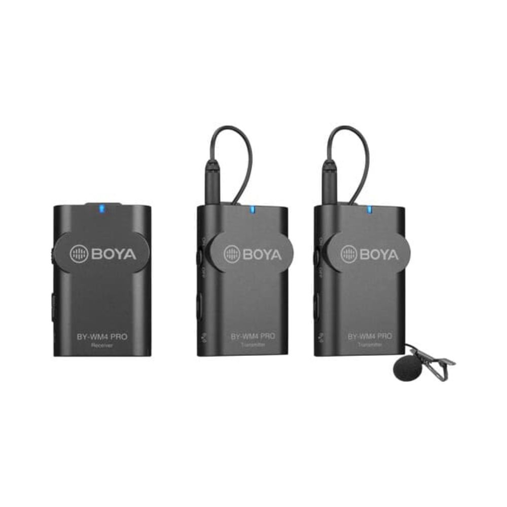 BOYA BY-WM4 PRO-K2 Two-Person Digital Camera-Mount Wireless Omni Lavalier Microphone System (2.4 GHz)