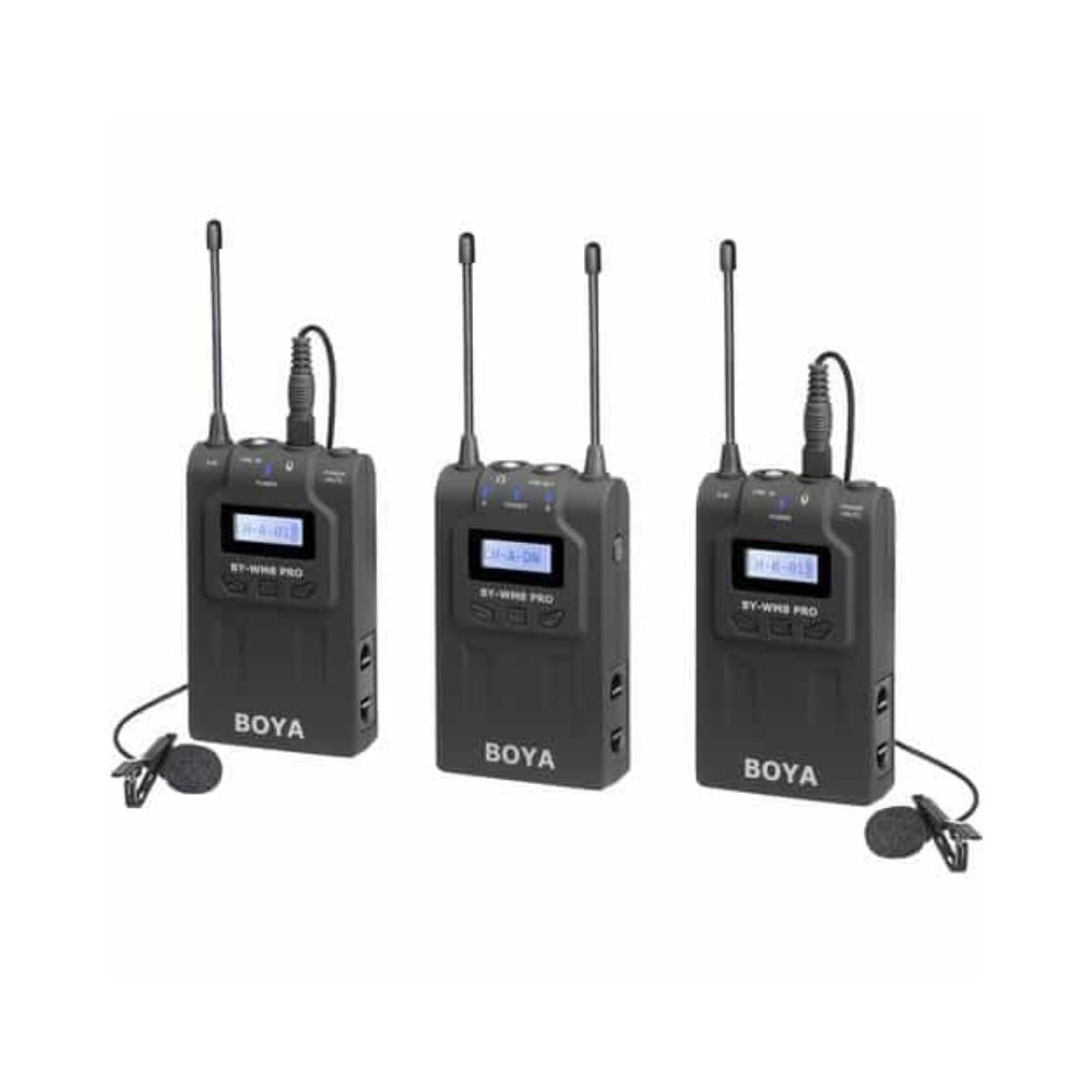 BOYA BY-WM8 Pro-K2 UHF Dual-Channel Wireless Lavalier System