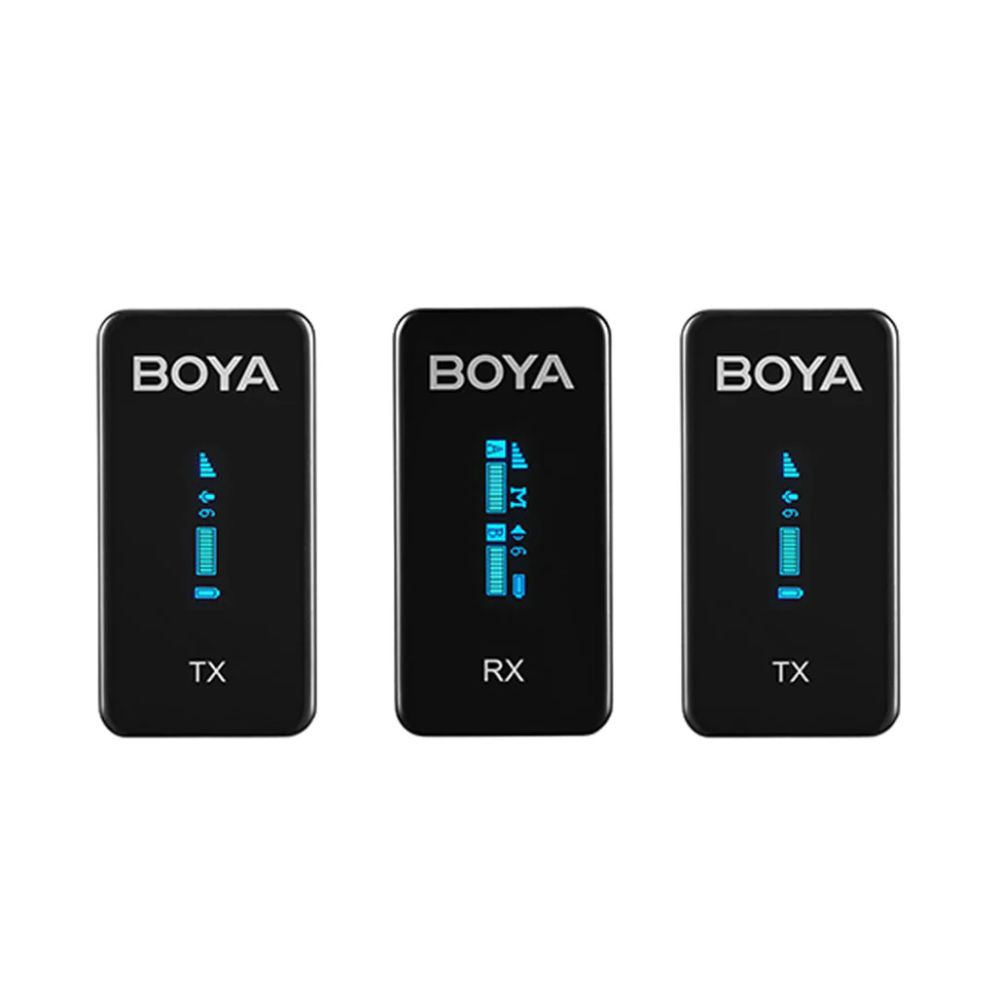 BOYA BY-XM6-S2 Digital Camera-Mount True-Wireless 2-Person Microphone System (2.4 GHz)