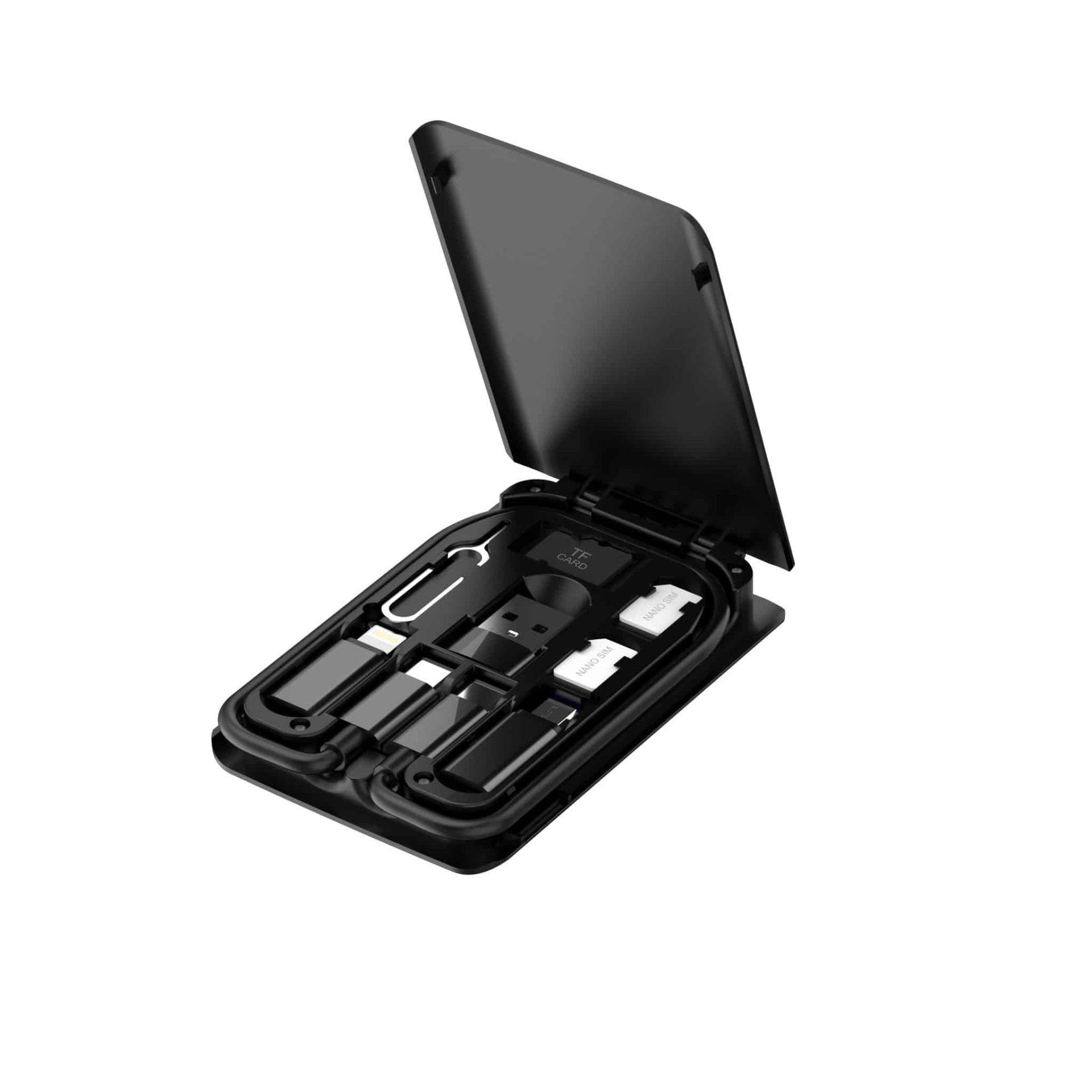 budi 6 in 1 usb cable card/set offer OEM with micro usb connector sim card eject and phone holder for mobile phone