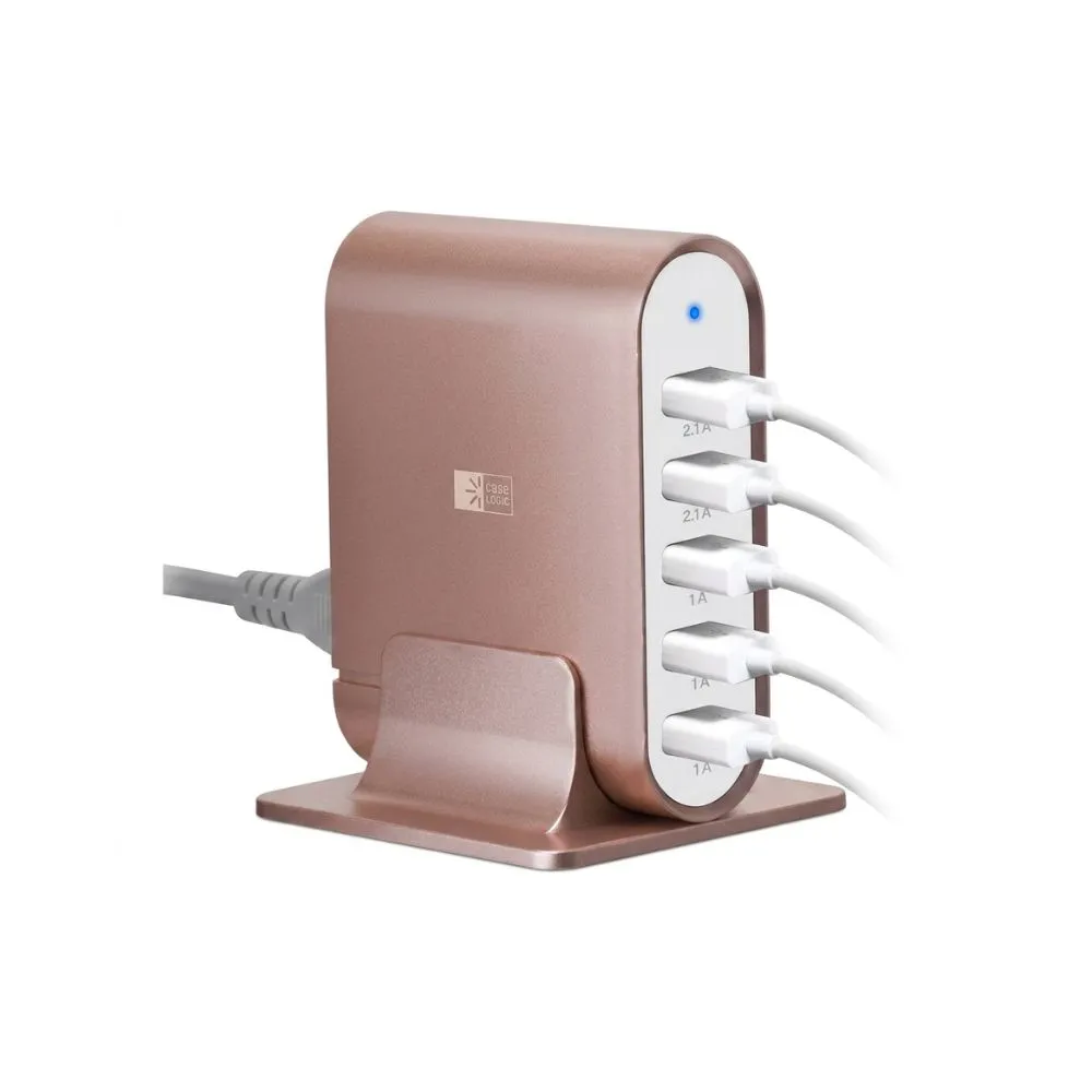 Case Logic 7.1A Five-Port USB Charging Station – Multi-Device Hub – 35W Output