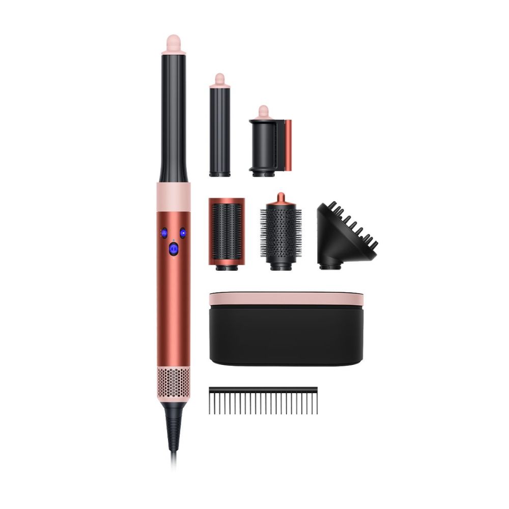 Dyson Airwrap™ multi-styler and dryer Curly+Coily Complete Long Volumise in Strawberry bronze and blush pink HS05