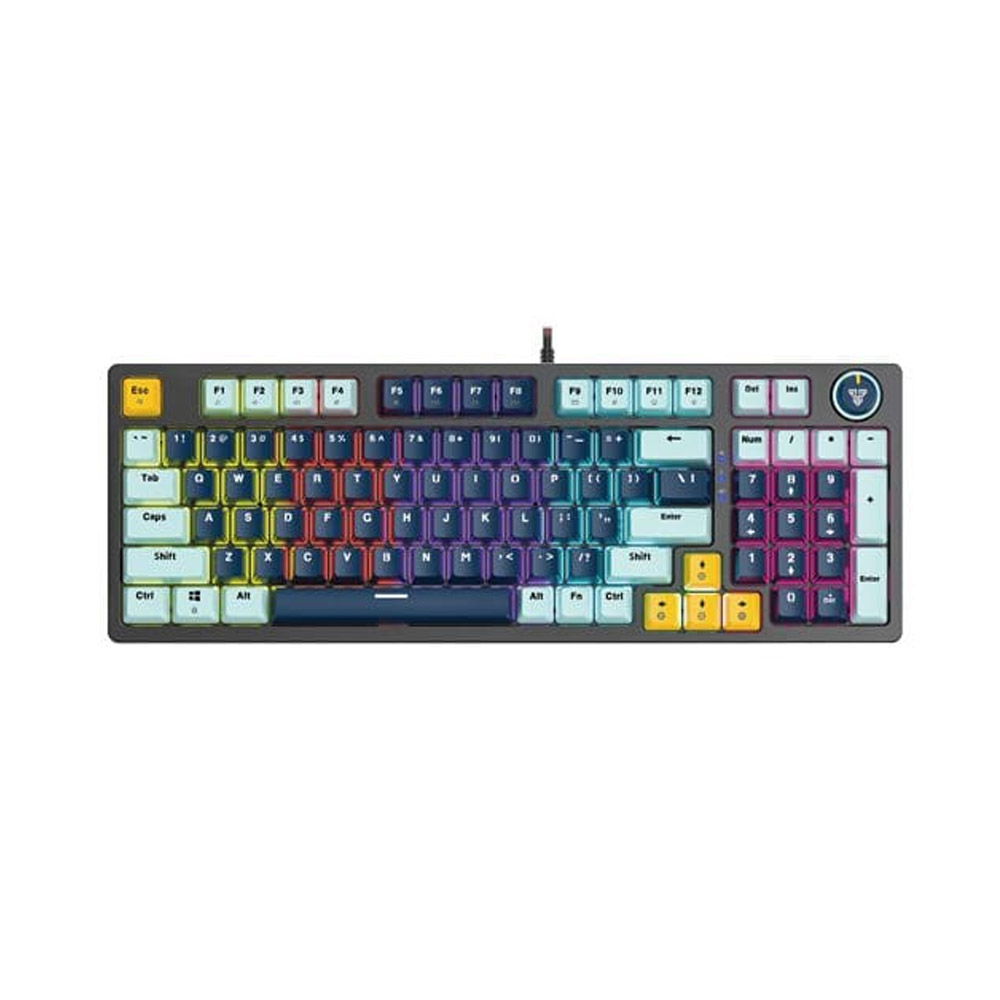 Fantech MIZU Edition MK890V2 – ATOM96, Pro Wired Mechanical Keyboard with RGB Lighting Navy Blue