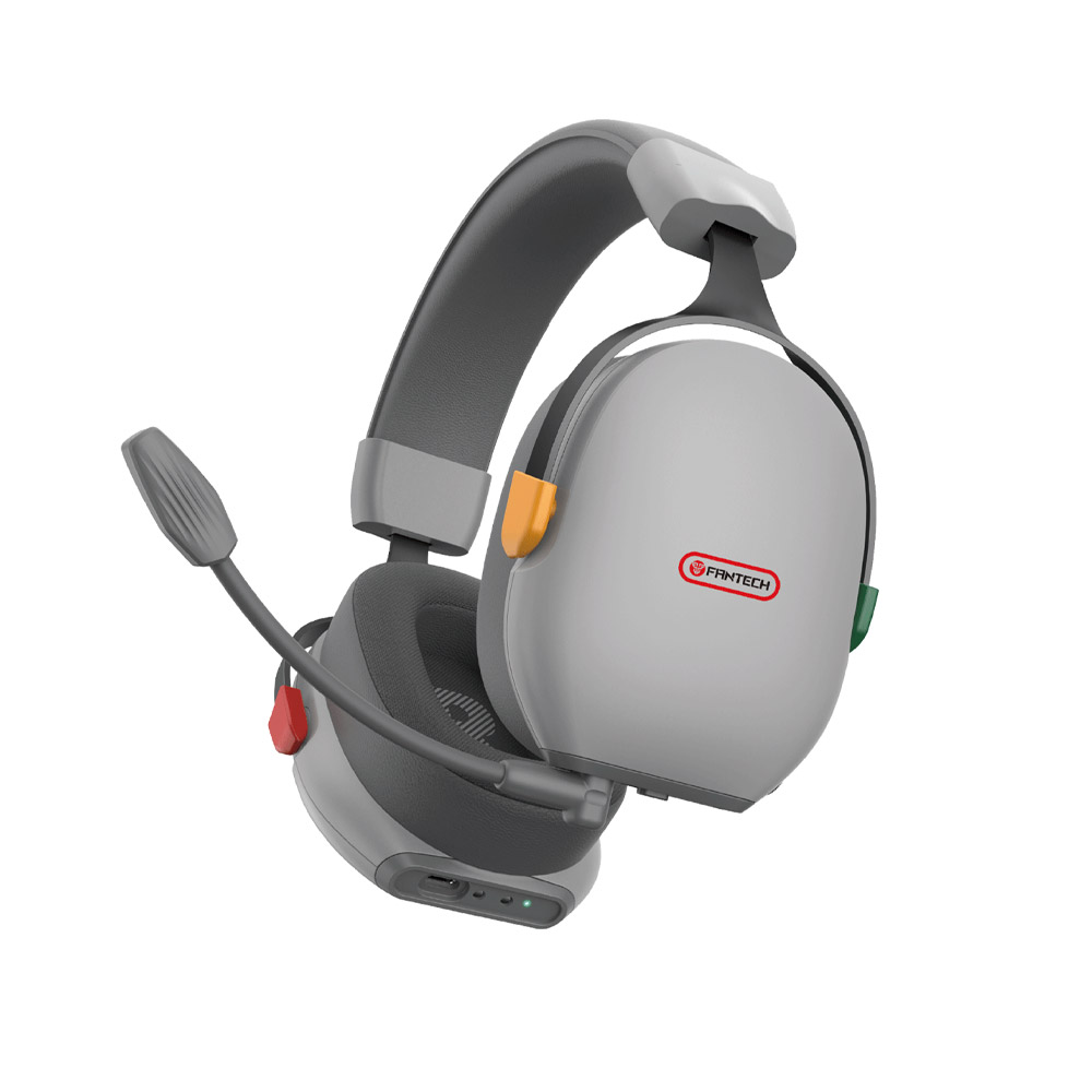 Fantech WHG06 CARBON PRO Multi-Platform Wireless Headset, QUAD Mode Connection – Grey