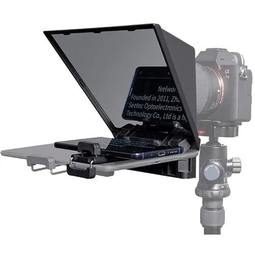 FeelWorld Portable Teleprompter for Smartphone/Tablet/DSLR Camera