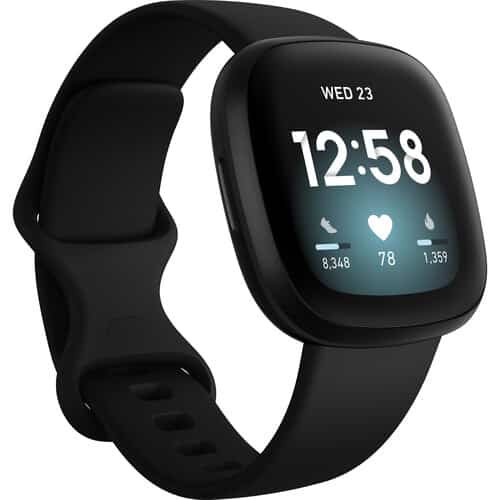 Fitbit Versa 3 GPS Smartwatch (Black / Black Aluminum)