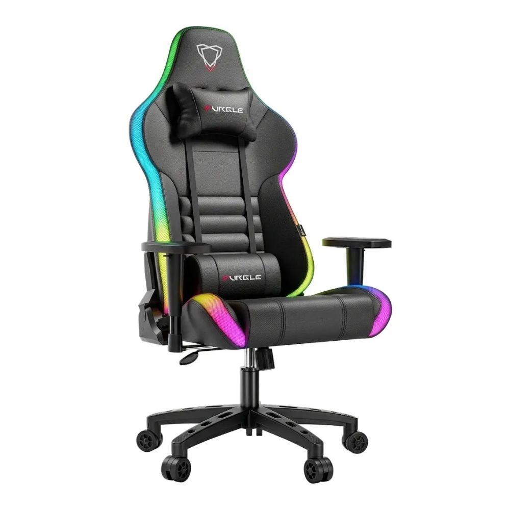 Furgle Carry Series Racing Style Gaming Chair Up to 149KG – RGB black