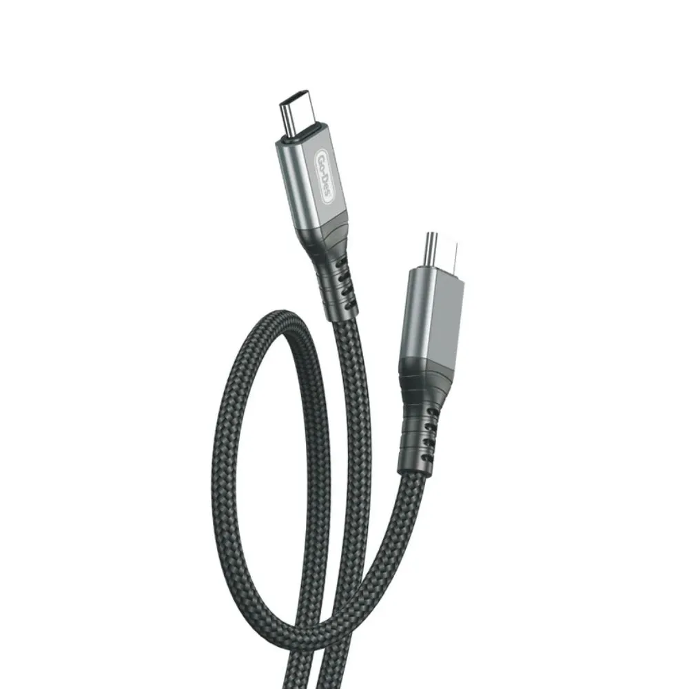 Go-Des GD-UC619 Soft and Durable 3A Fast Charging Nylon Braided USB Cable – 3-Meter