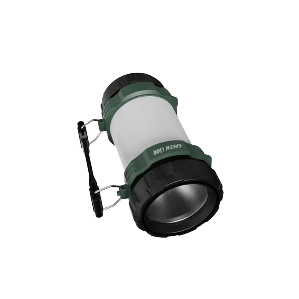 Green Lion 2 in 1 Camping Light 3000mAh 500lm – Black/White/Green