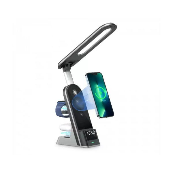 Green Lion 7 in 1 Dual Coil Max Wireless Charger 15W – Black