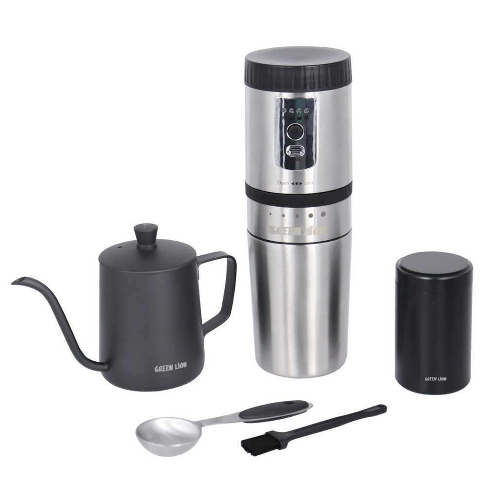 Green Lion Portable Coffee Maker Kettle Stainless Steel