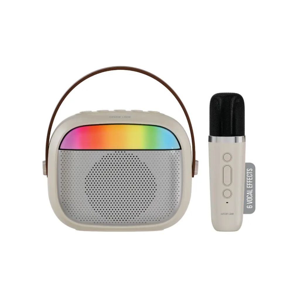 Green Lion Melody Mini Karaoke Speaker with Wireless Microphone