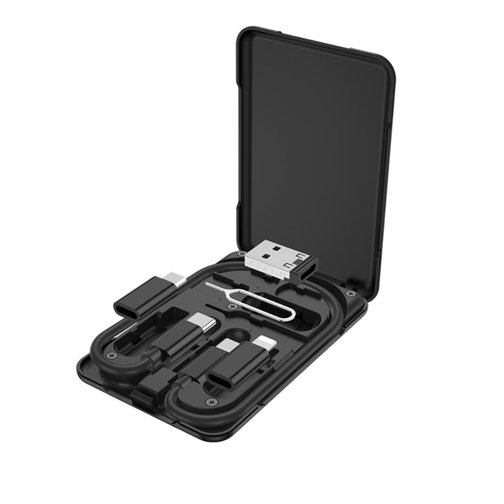 Hoco Cable 6-in-1 “U86 Treasure” charging data sync with storage case
