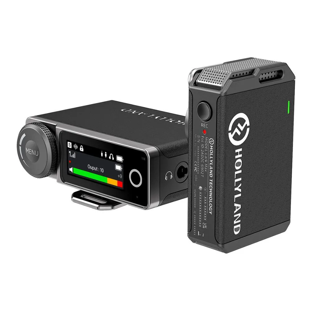 Hollyland LARK MAX Solo Wireless Microphone System (2.4 GHz, Black)