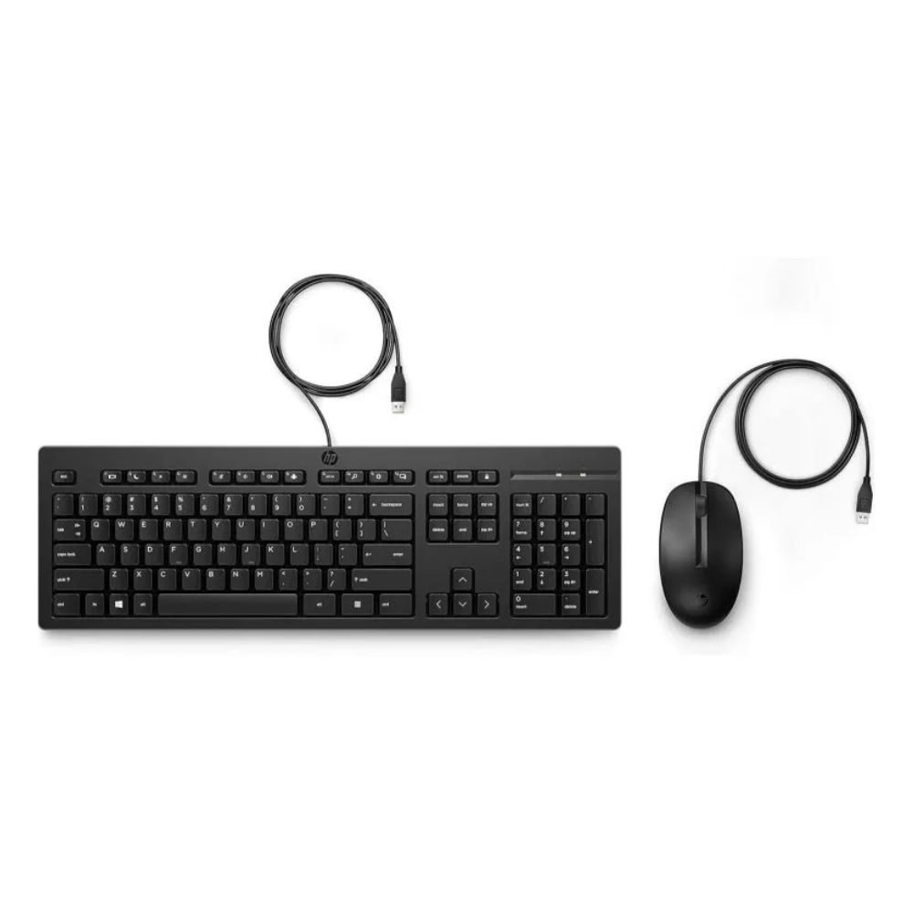 HP 225 Wired Keyboard and Mouse Set, M52730-001