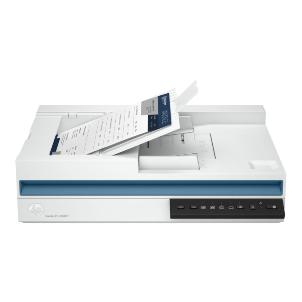 HP ScanJet Pro 2600 F1 Scanner | High-Resolution Document Scanning | 60-Sheet ADF | Versatile Connectivity Options