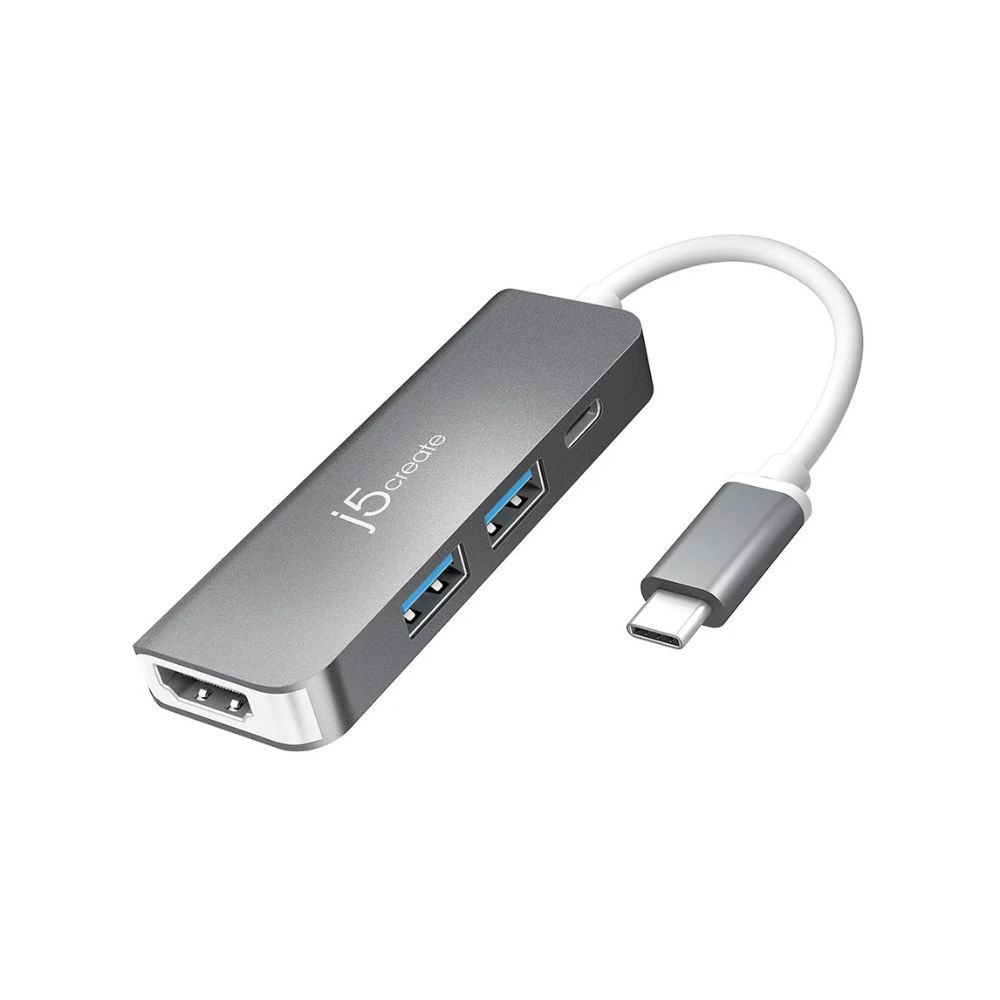 j5create JCD371 USB-C w/ PD 2.0, 2 USB Type-A, HDMI Port Hub