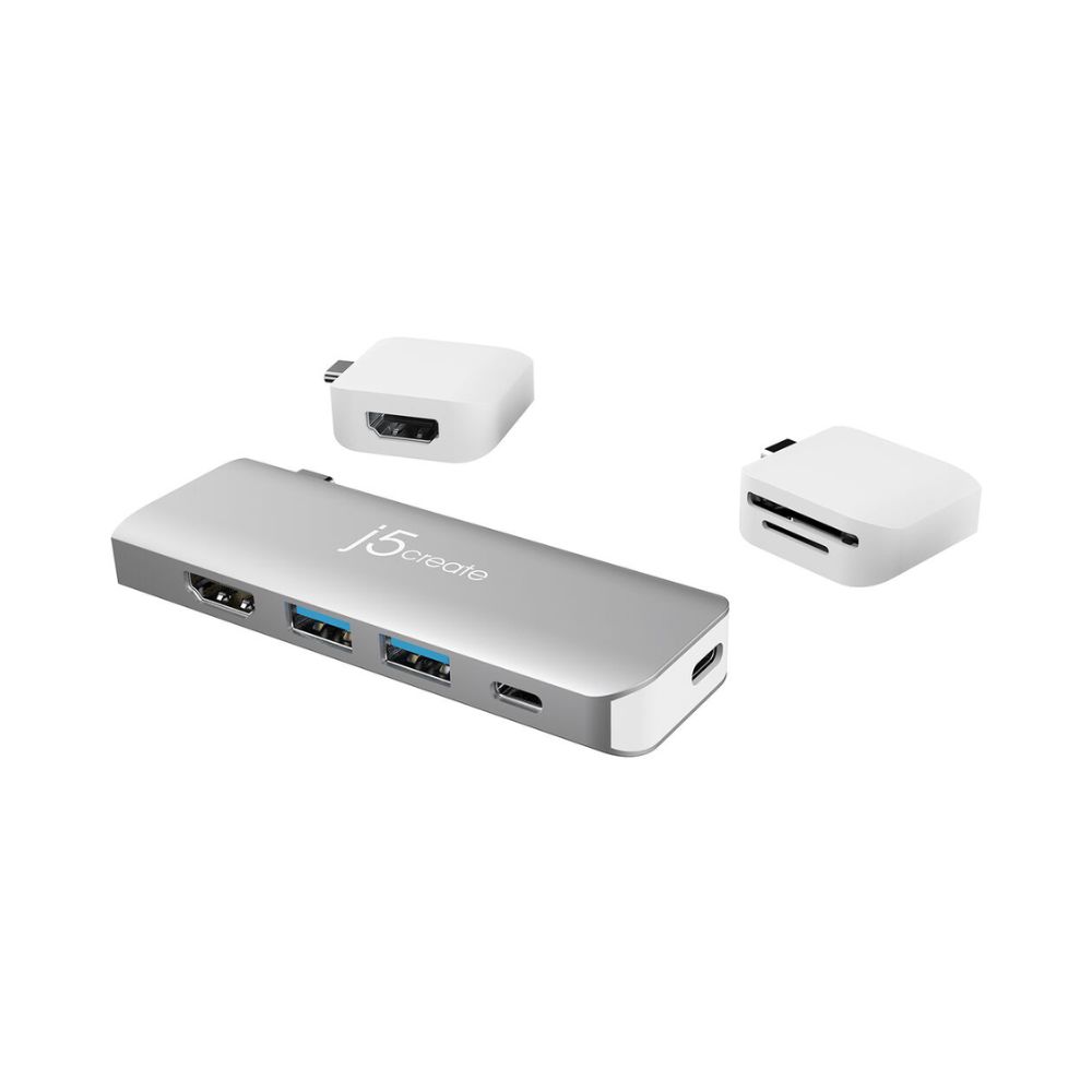 j5create JCD387 Ultradrive Kit USB-C Dual-Display Modular Dock for Macbook, Macbook Air & Macbook Pro
