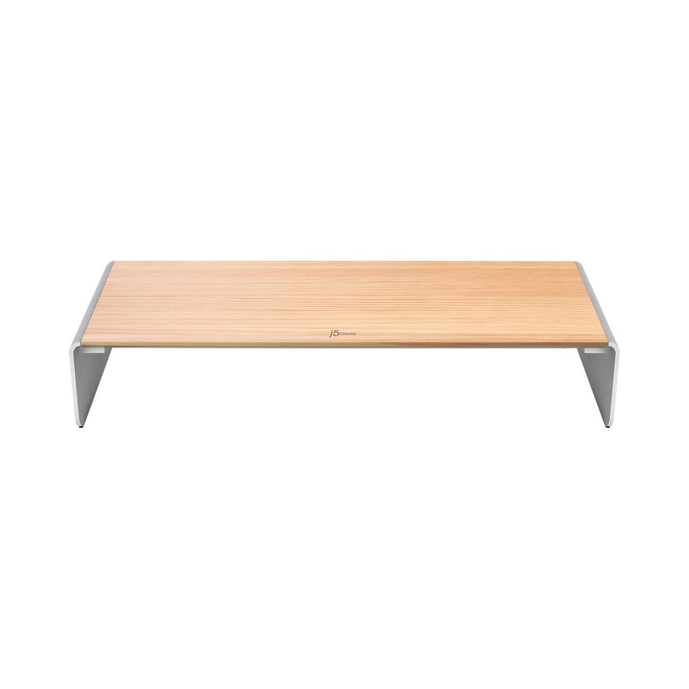 j5create JCT425 Wood Monitor Stand with Docking Station