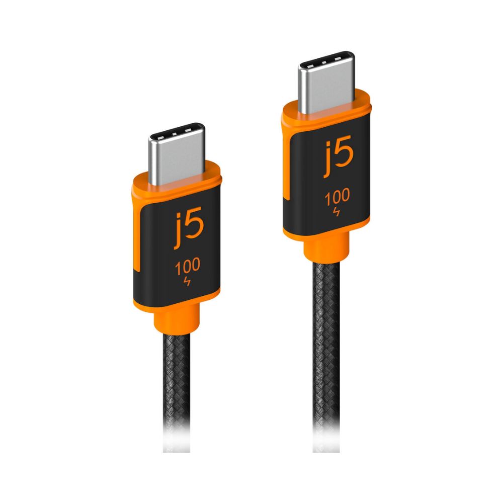 j5create JUCX25L18 USB-C 100W Sync & Charge Cable (6′)