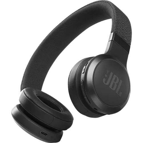 JBL Live 460NC Noise-Canceling Wireless On-Ear Headphones (Black)