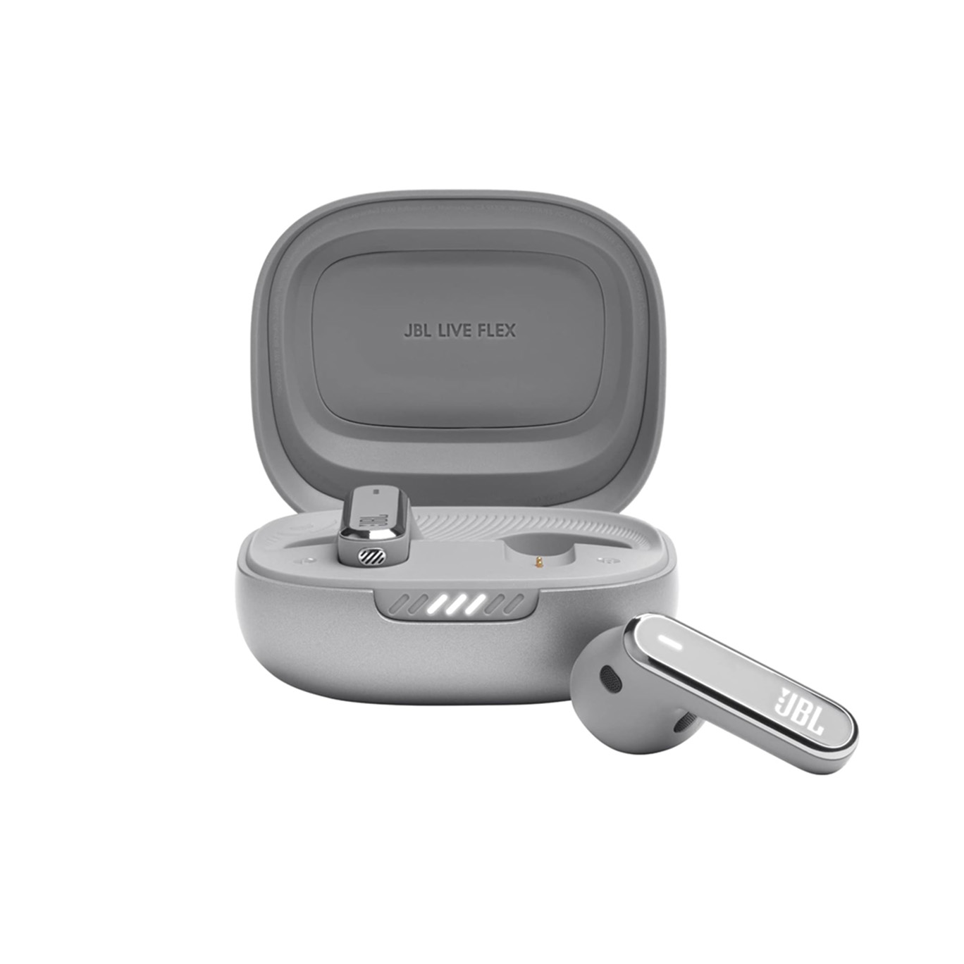 JBL Live Flex True Wireless Noise Cancelling Earbuds (Silver)