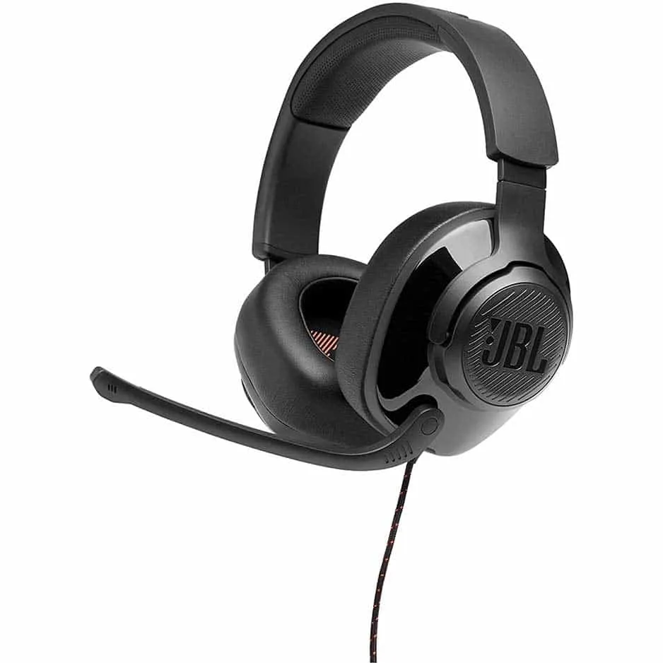 JBL Quantum 200 – Wired Over-Ear Gaming Headphones – Black, Large
