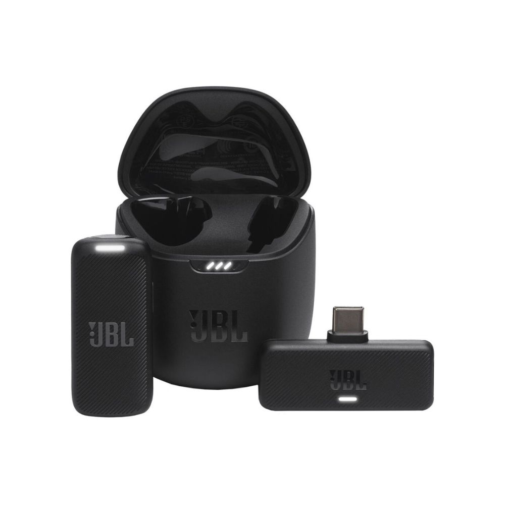 JBL Quantum Stream Wireless Clip-On Microphone System for USB-C Devices (2.4 GHz)