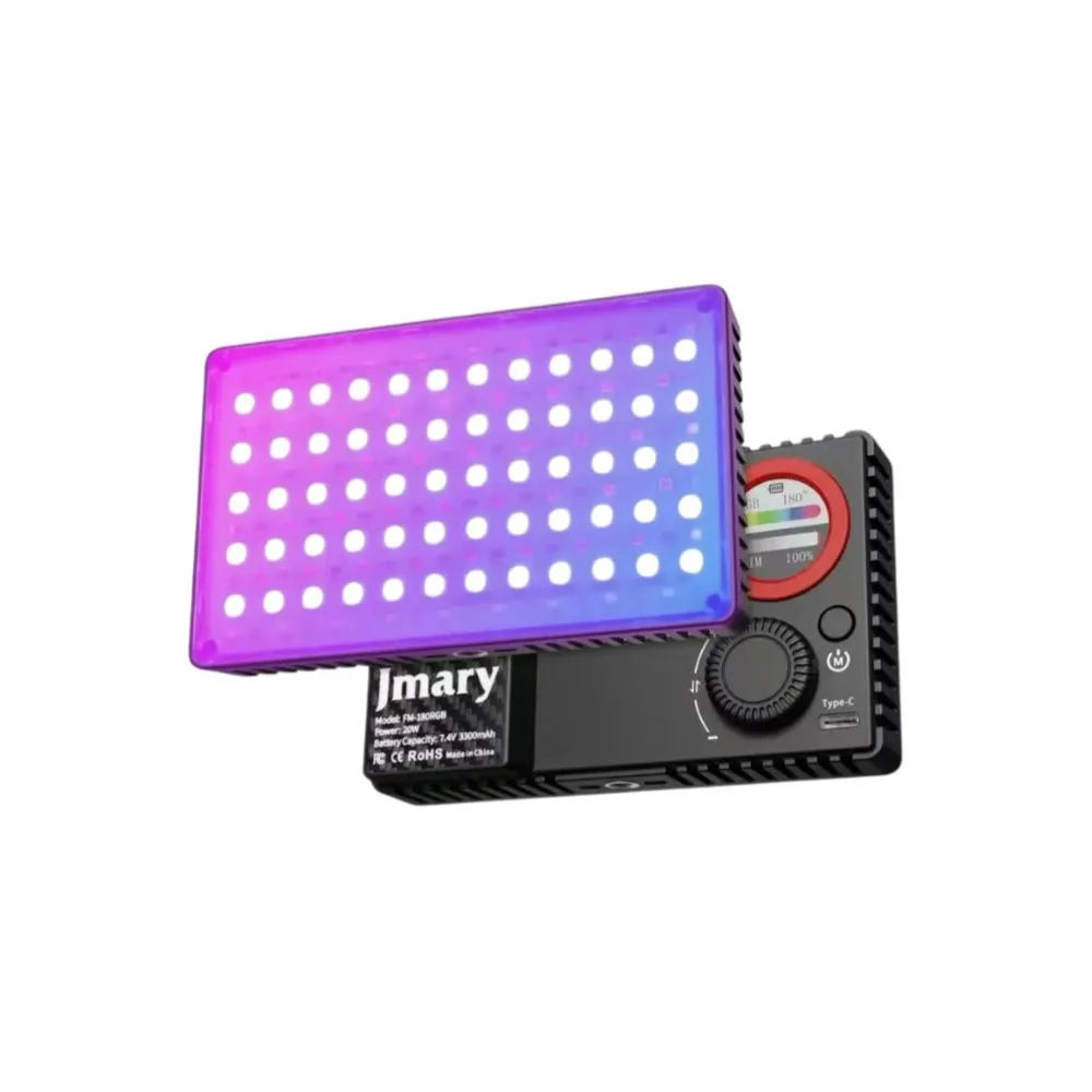 Jmary FM-180RGB Ultra-Portable 20W RGB LED Video Fill Light