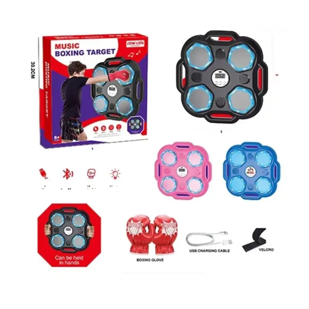 Kids Music Boxing Target Toys Set with Gloves