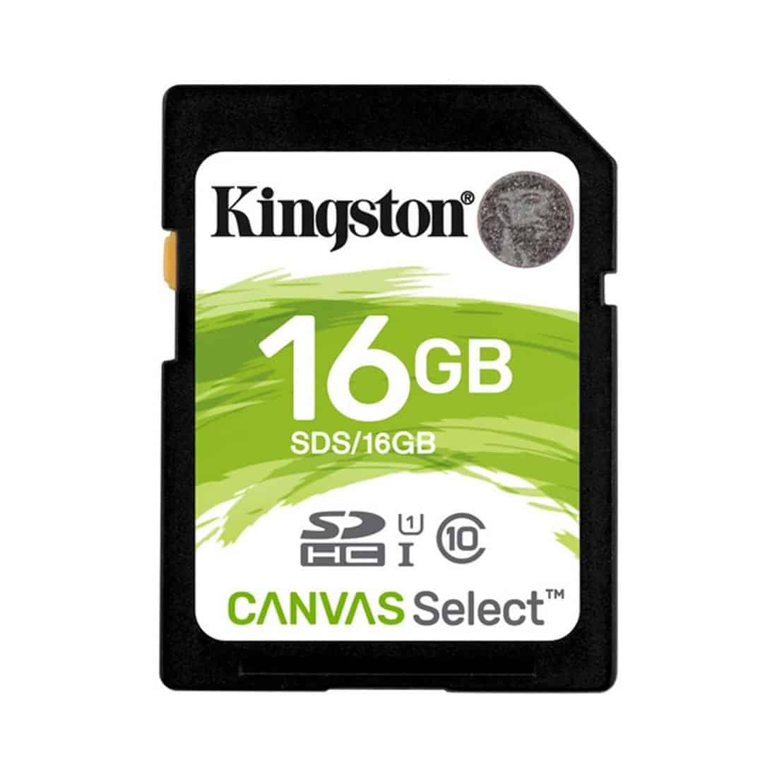 Kingston 16GB Canvas Select UHS-I SDHC Memory Card