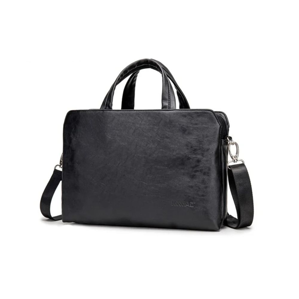 KINMAC Luxury PU Leather Laptop Bag KMC470-71 | 3-Compartment Water-Resistant Briefcase