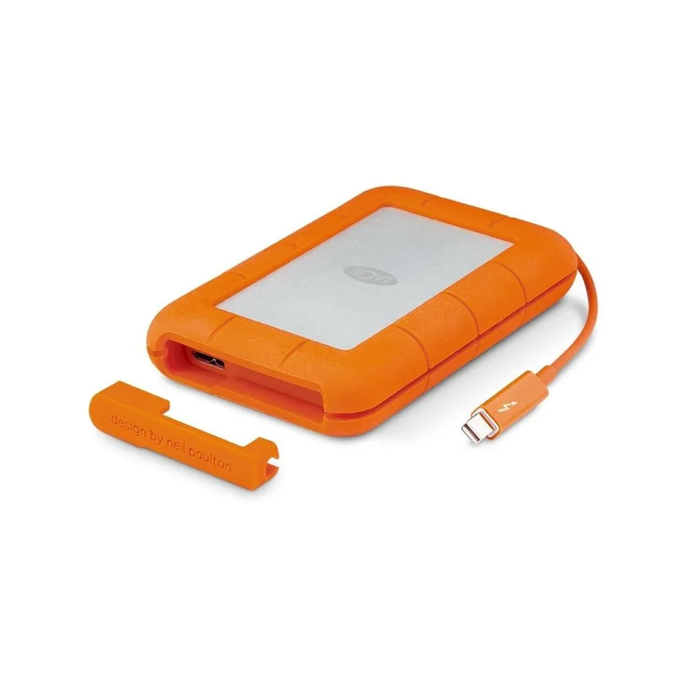 LaCie Rugged Thunderbolt USB 3.0 1TB HDD Portable External Hard Drive
