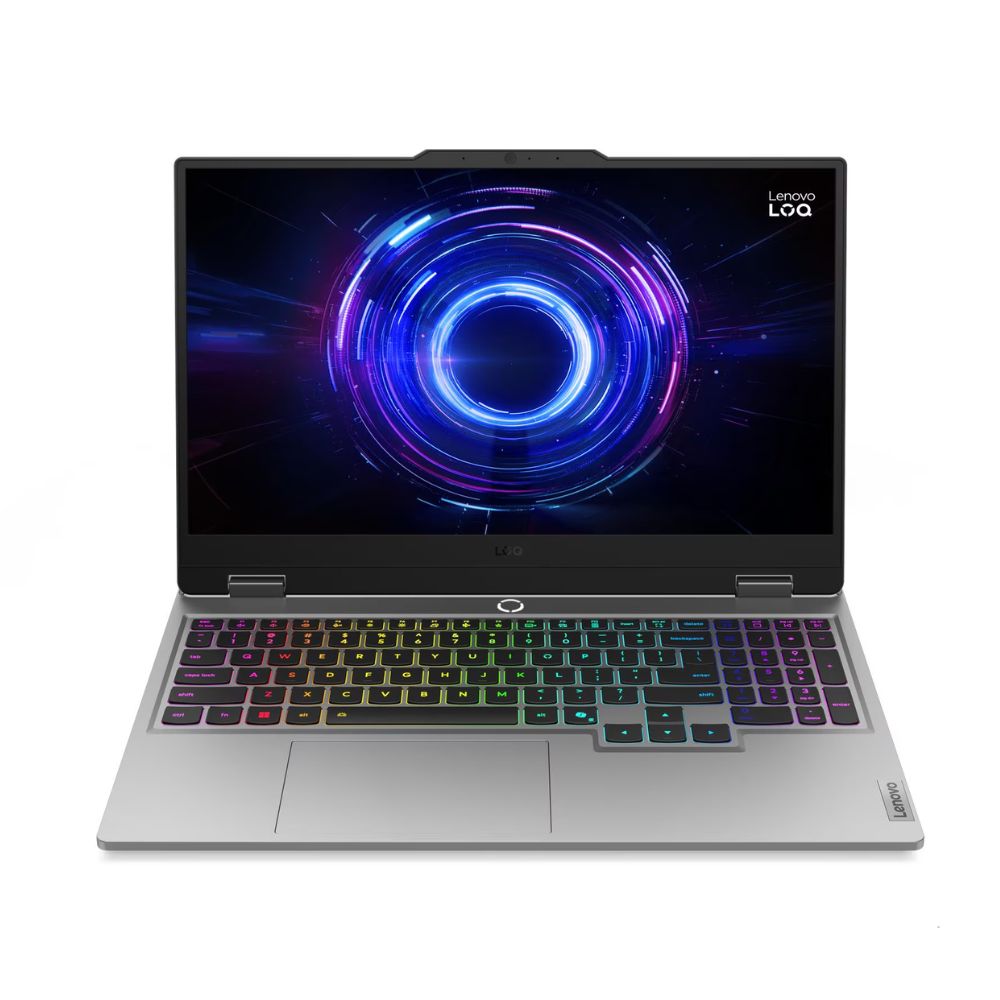 Lenovo LOQ 15IRX10 Gaming Laptop – Intel Core i7-14700HX – 16GB DDR5 RAM – 512GB NVMe SSD – NVIDIA GeForce RTX 5060 8GB GPU – 15.6″ FHD 144Hz – Luna Grey