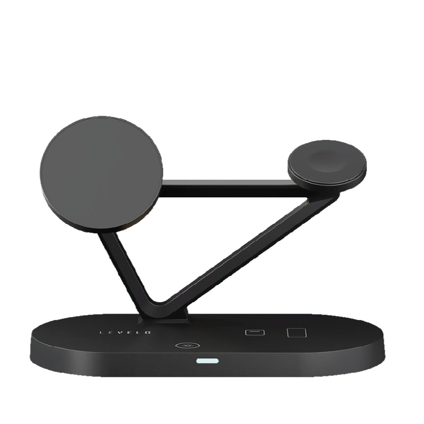Levelo Premio 5 in 1 Magsafe Wireless Charging Station 15W – Black