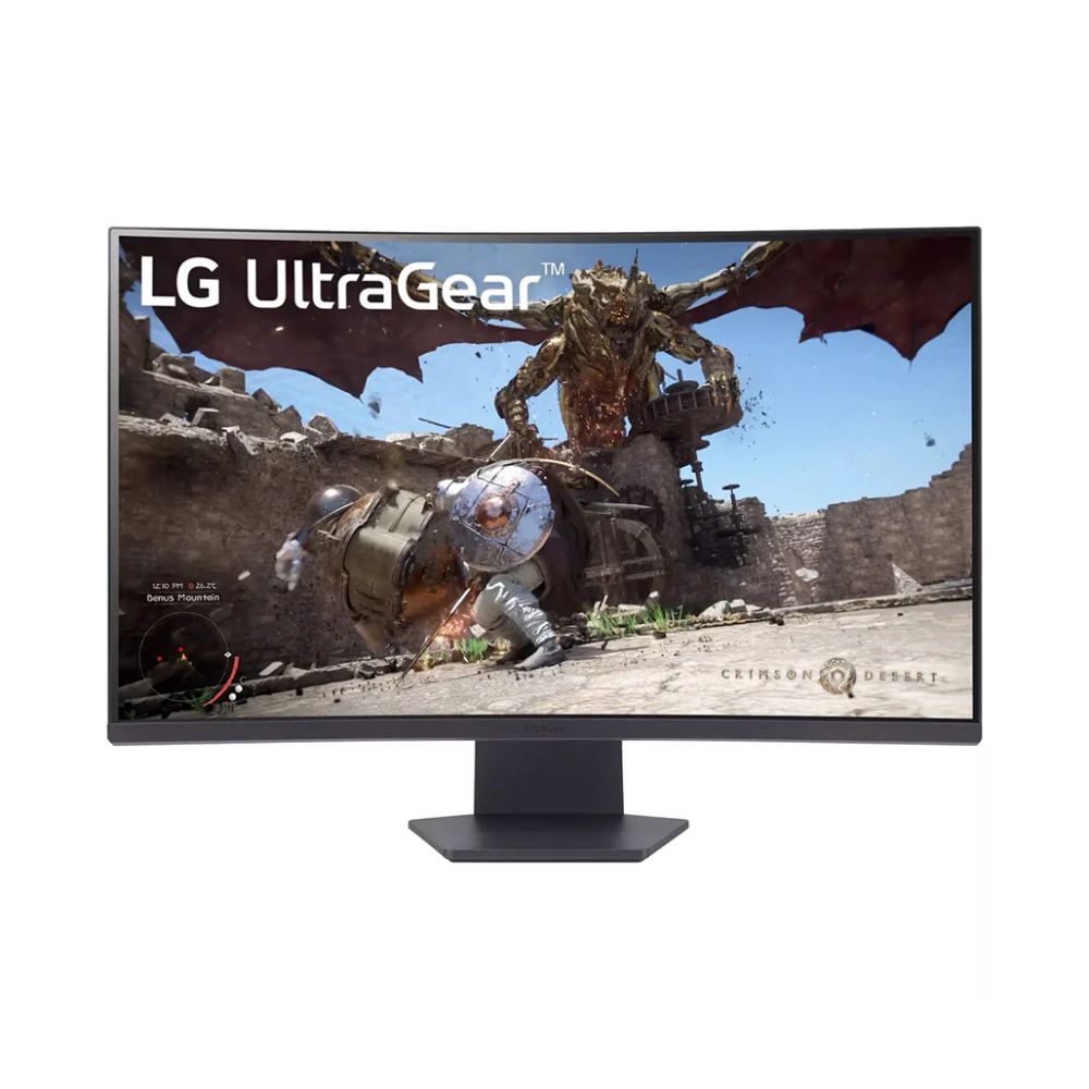 LG UltraGear 32″ QHD 180Hz 1ms Curved Gaming Monitor – 32GS60QC-B with AMD FreeSync™ and HDR10.