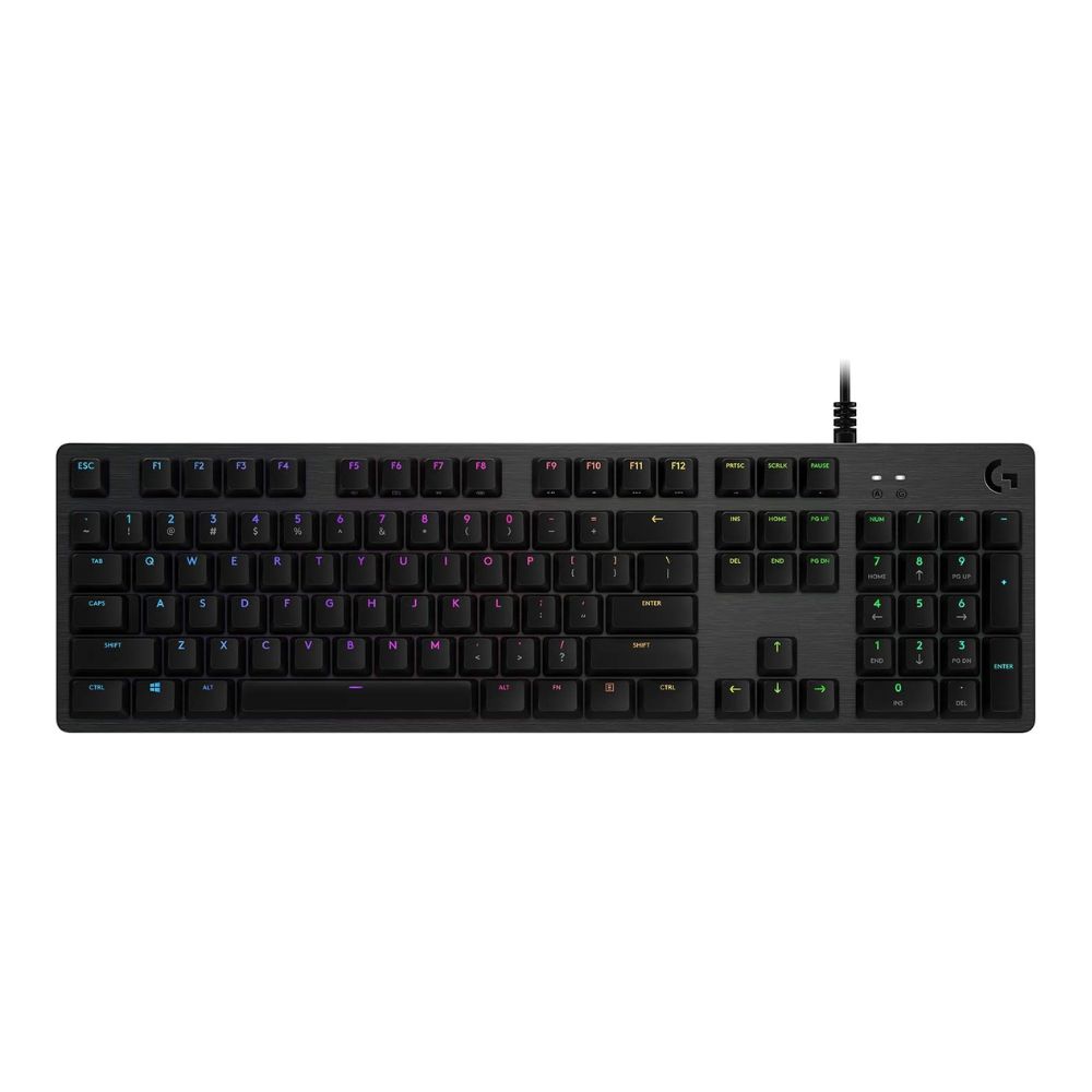 Logitech G G512 LIGHTSYNC RGB Mechanical Gaming Keyboard (Carbon, GX Brown Tactile)