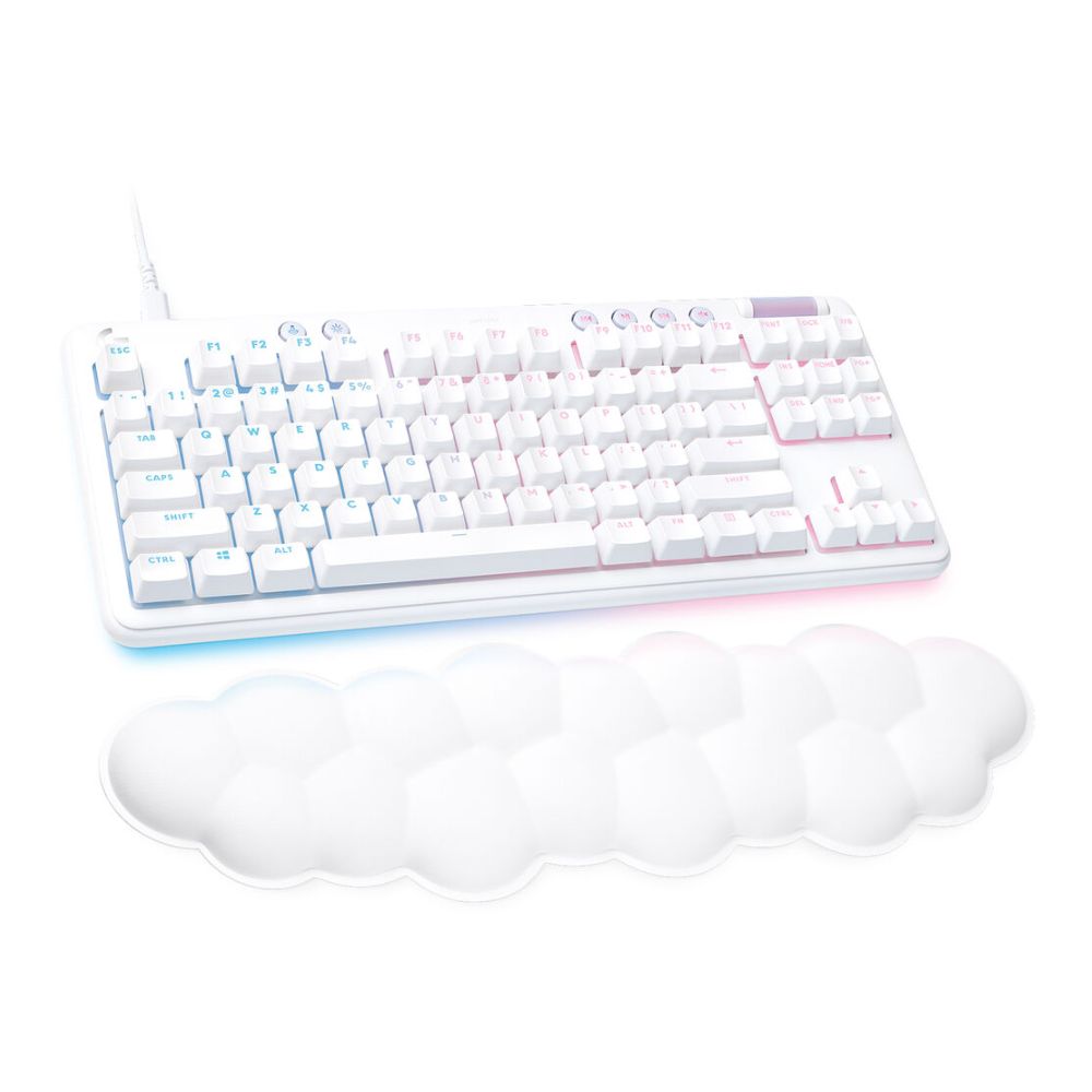 Logitech G G713 Mechanical Gaming Keyboard (White Mist, GX Red Switches)