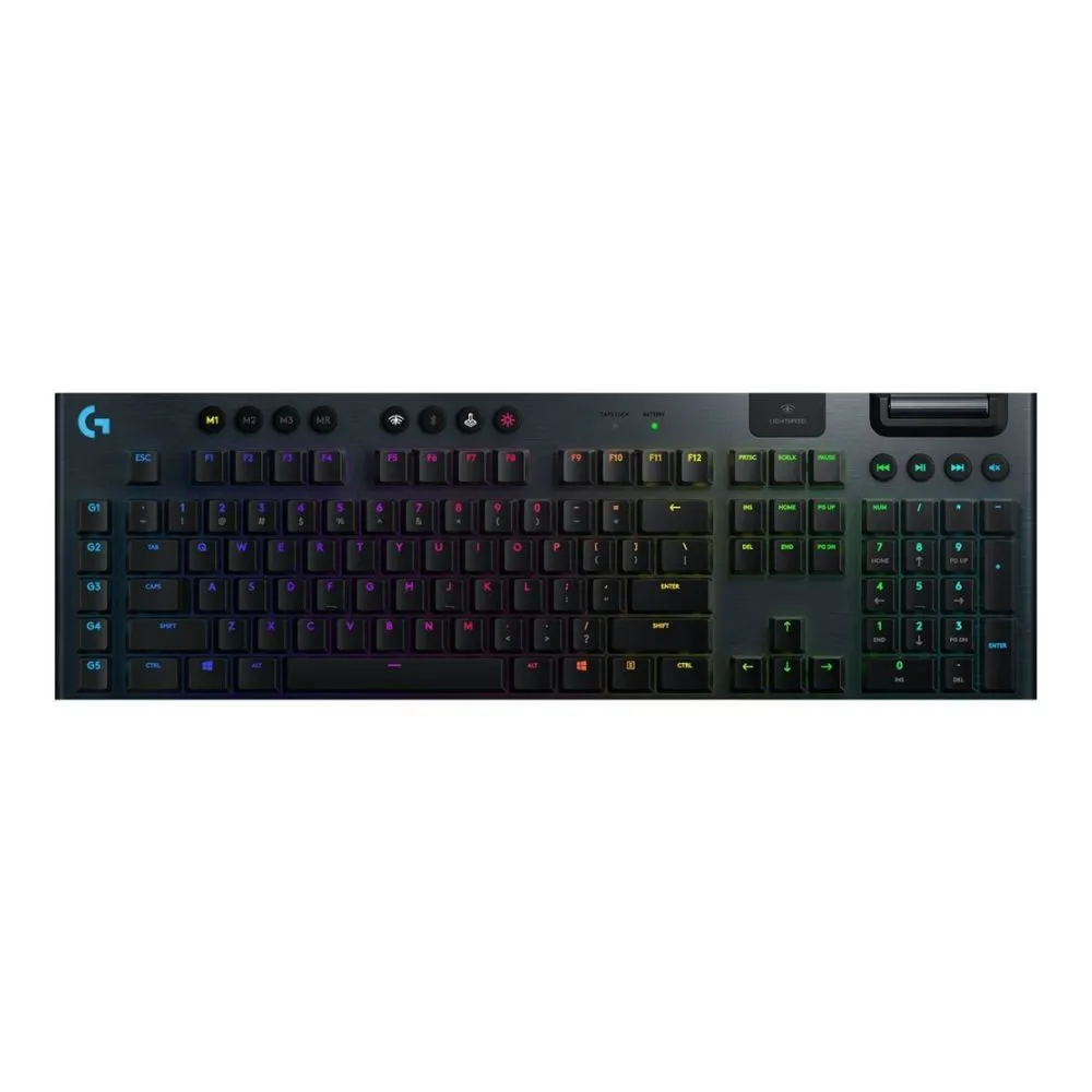 LOGITECH G913 LIGHTSPEED WIRELESS RGB MECHANICAL GAMING KEYBOARD – CLICKY