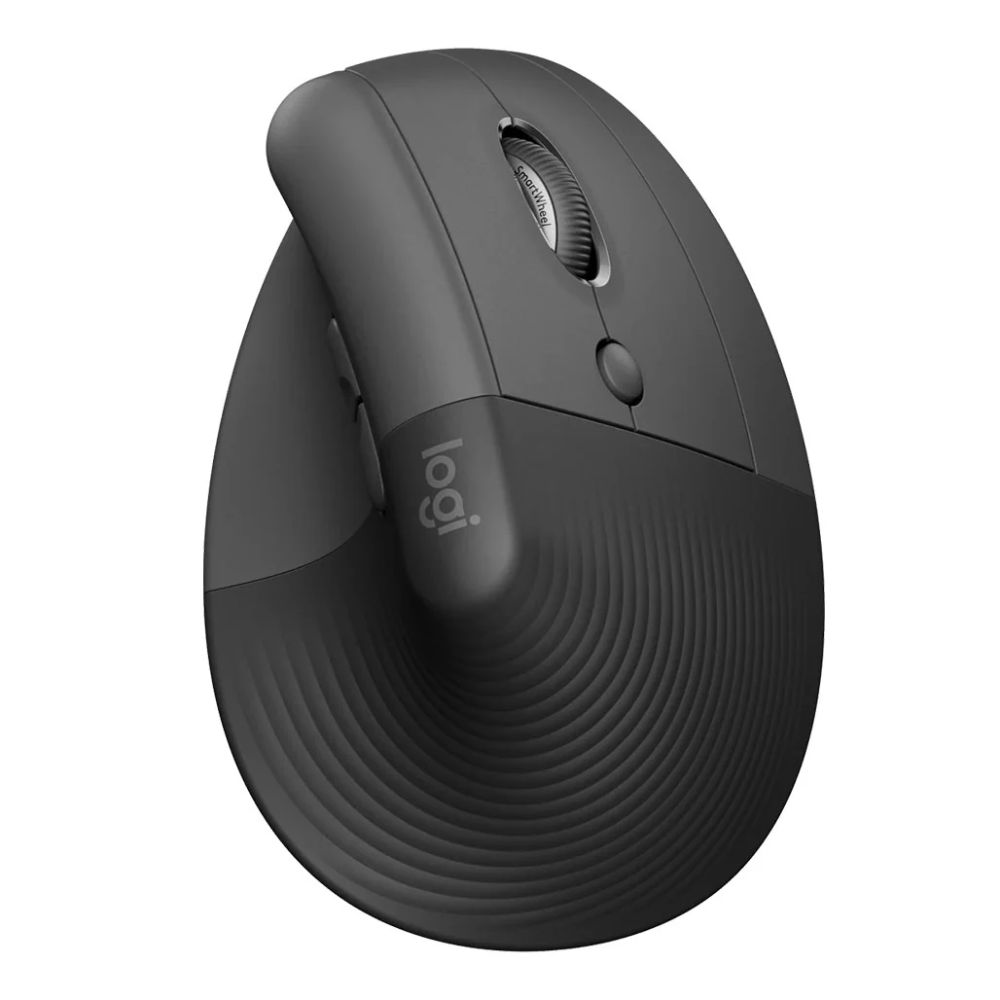 Logitech Lift Vertical Ergonomic Wireless Mouse (Graphite)