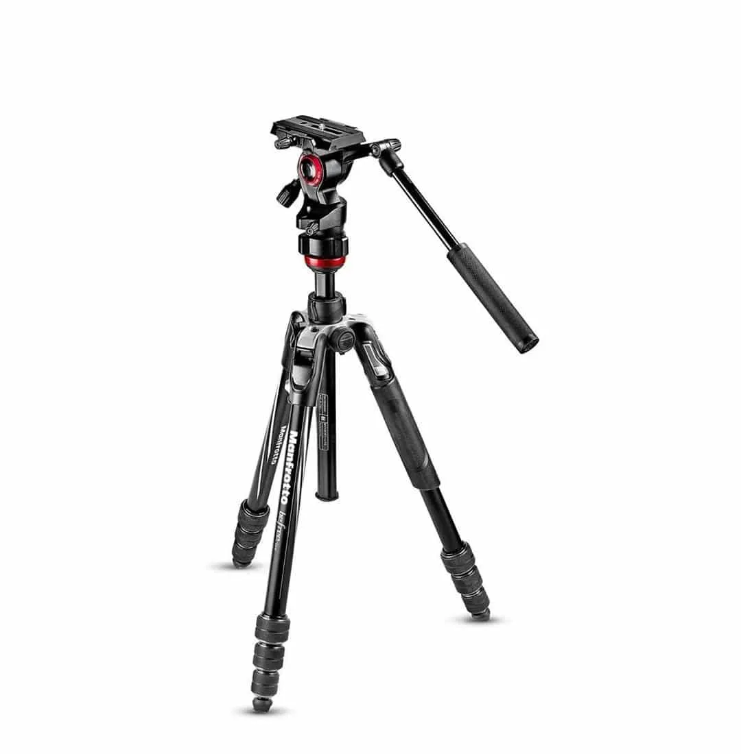 Manfrotto MVKBFR Befree Live Aluminum Lever-Lock Tripod Kit with EasyLink & Case