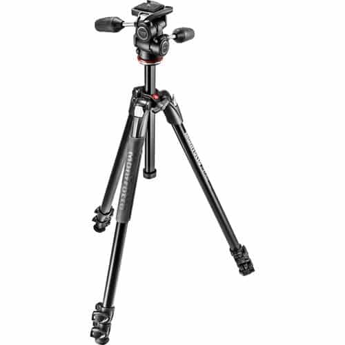 Manfrotto MK290XTA3-3W 290 Xtra Aluminum Tripod with 804 3-Way Pan/Tilt Head