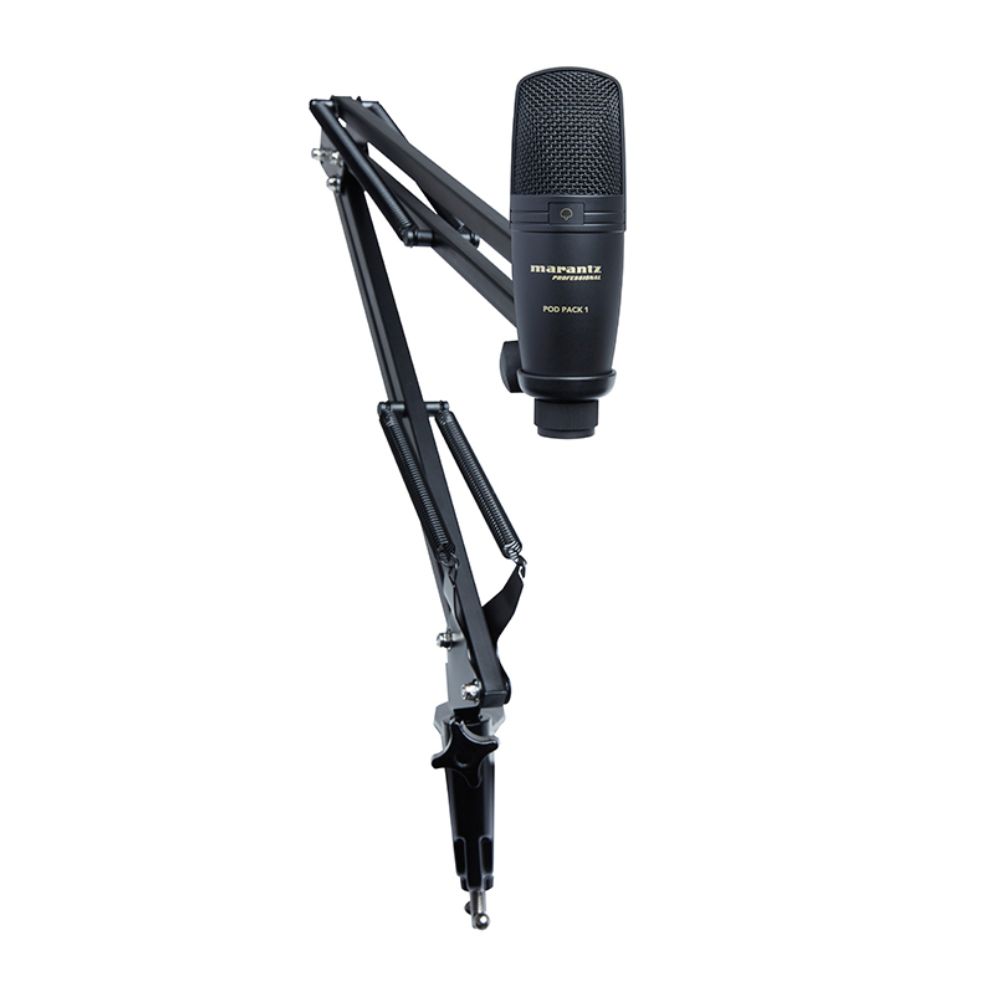 Marantz Pod Pack 1 USB Microphone with Broadcast Stand and Cable