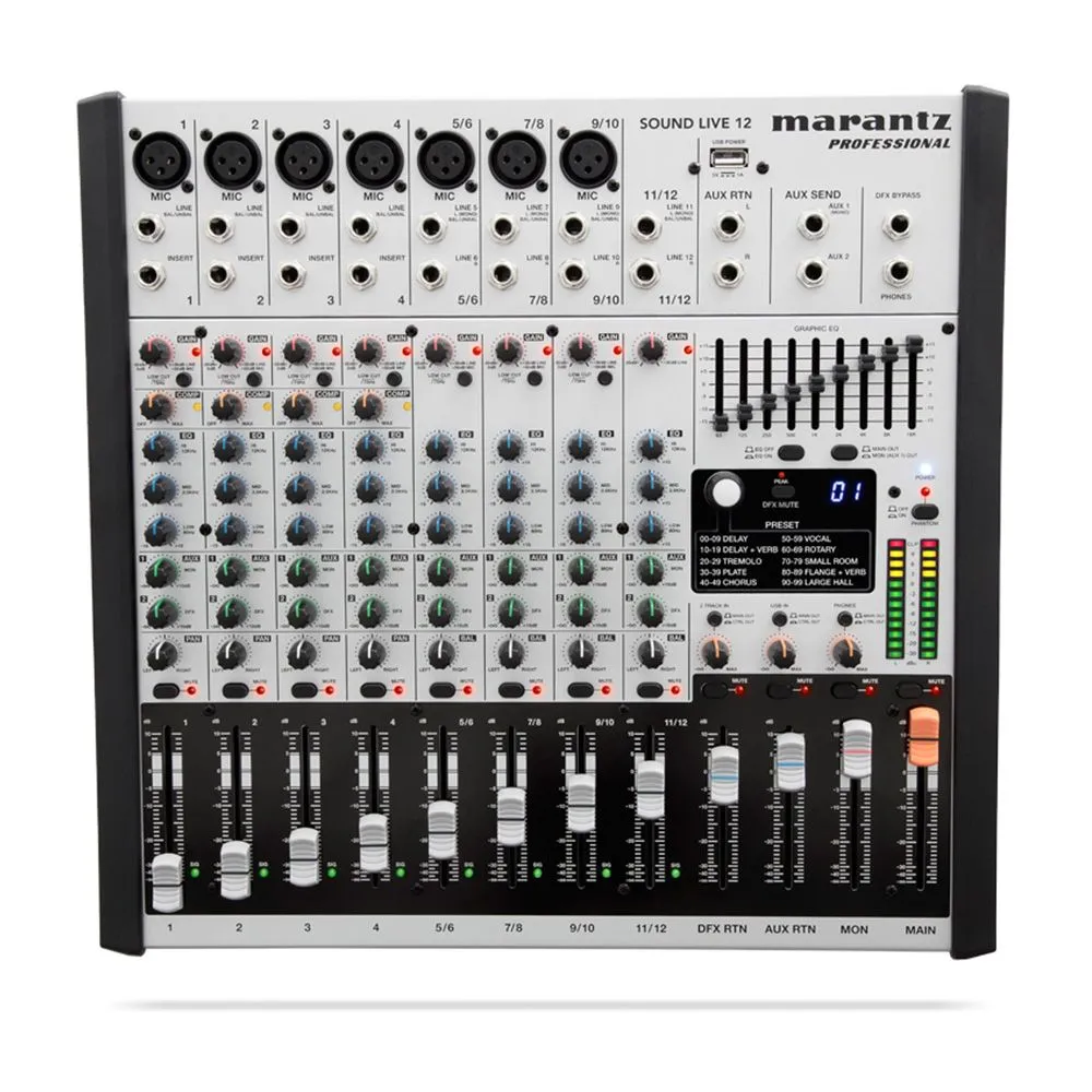 Marantz Sound Live 12 12-Channel / 2-Bus Tabletop Mixer